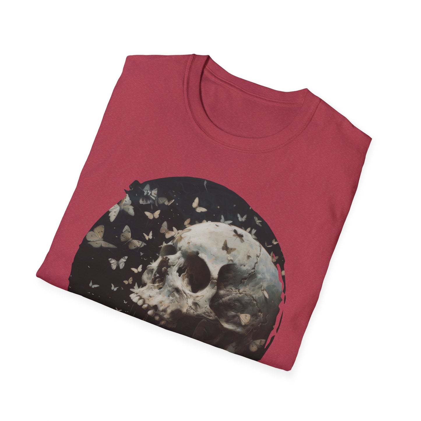 Skulls and Butterflies - Unisex Softstyle T-Shirt