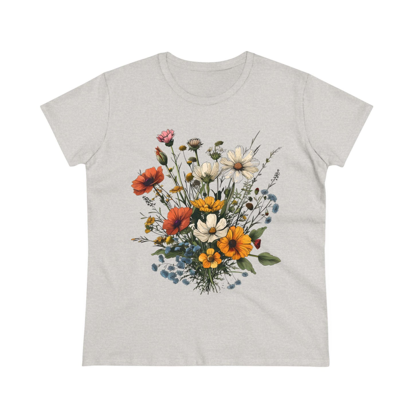 Wildflowers - Women's Midweight Cotton Tee