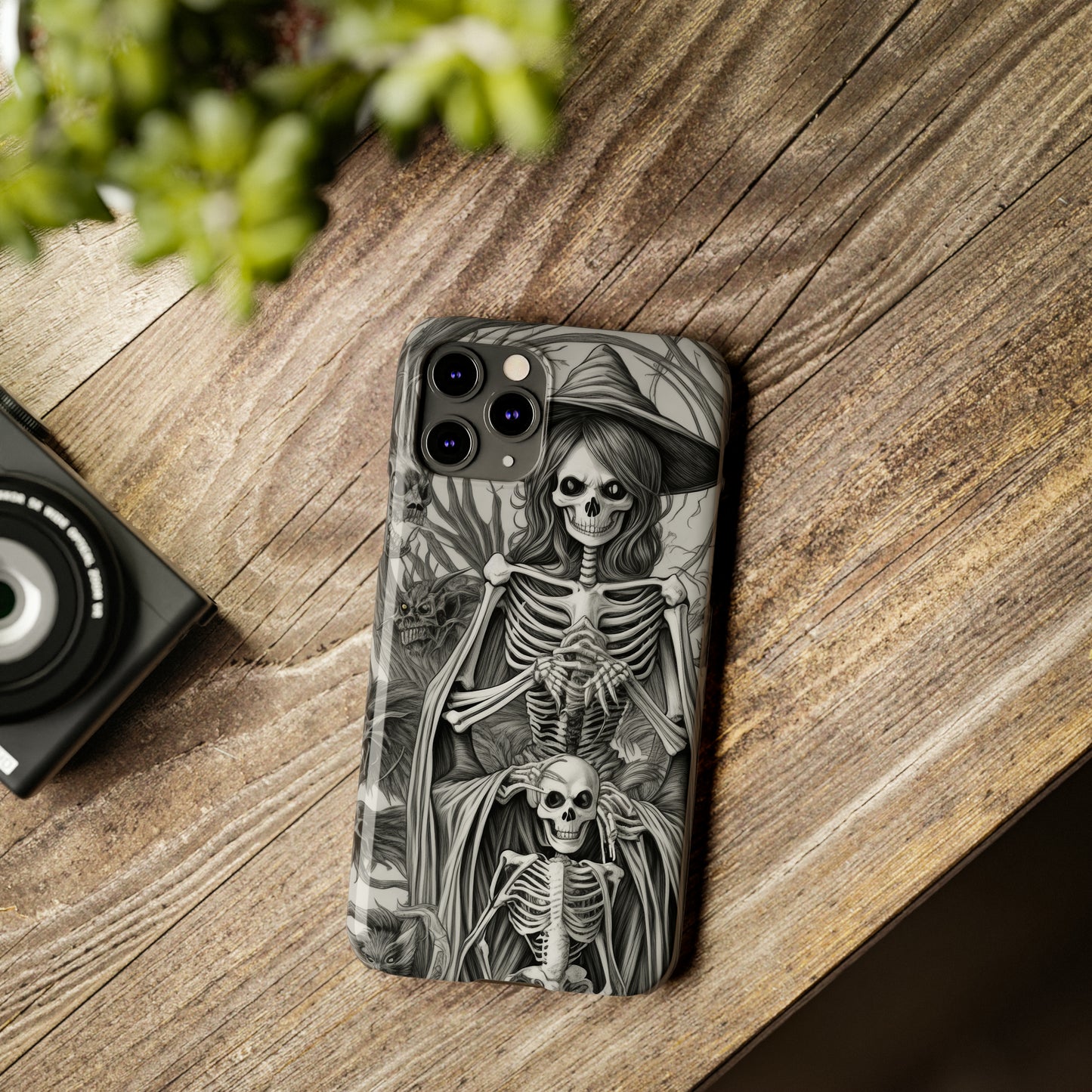 Skeleton Witch - Phone Case