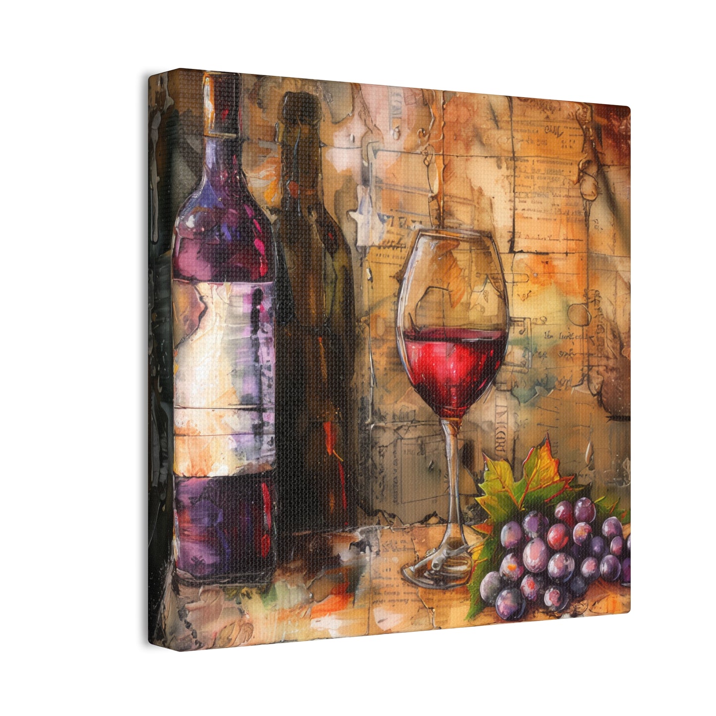 Wine - Canvas Stretched, 0.75"