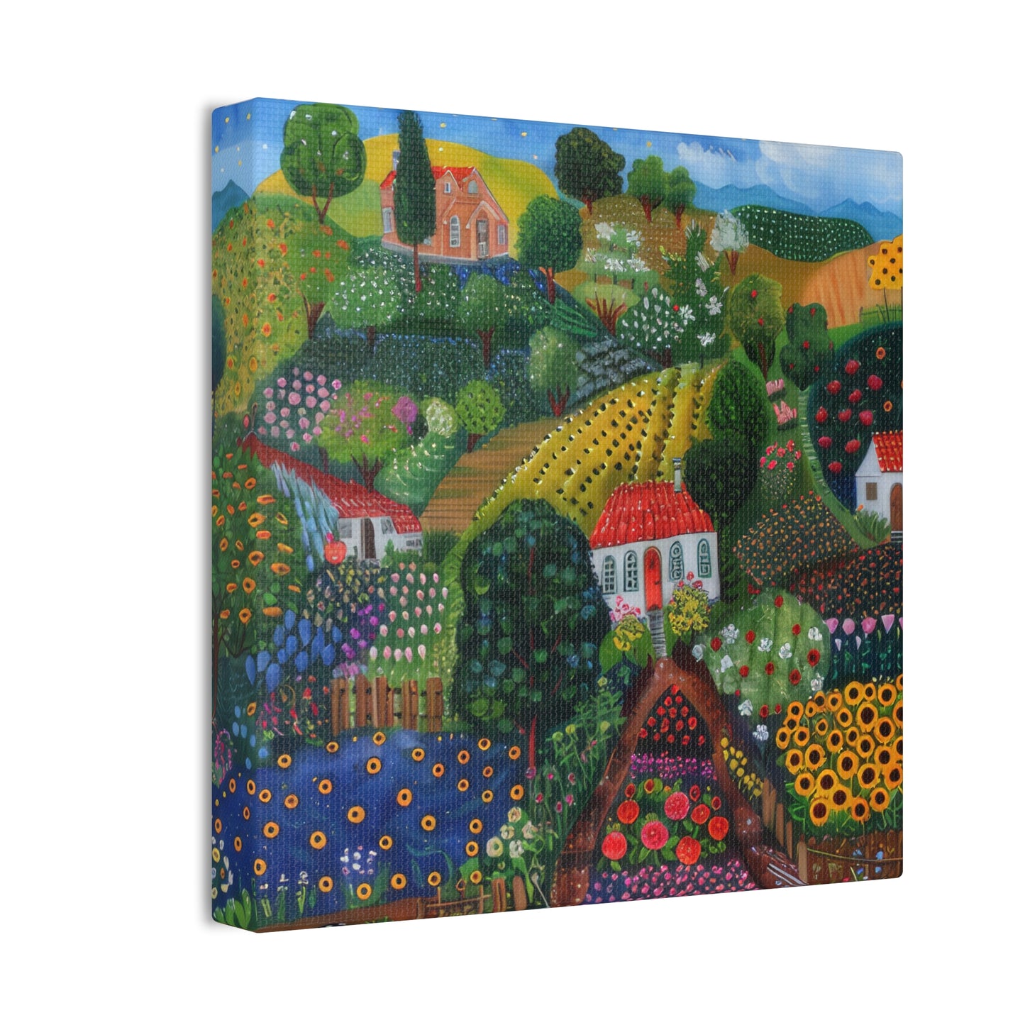 Cottage Gardens - Canvas Stretched, 0.75"