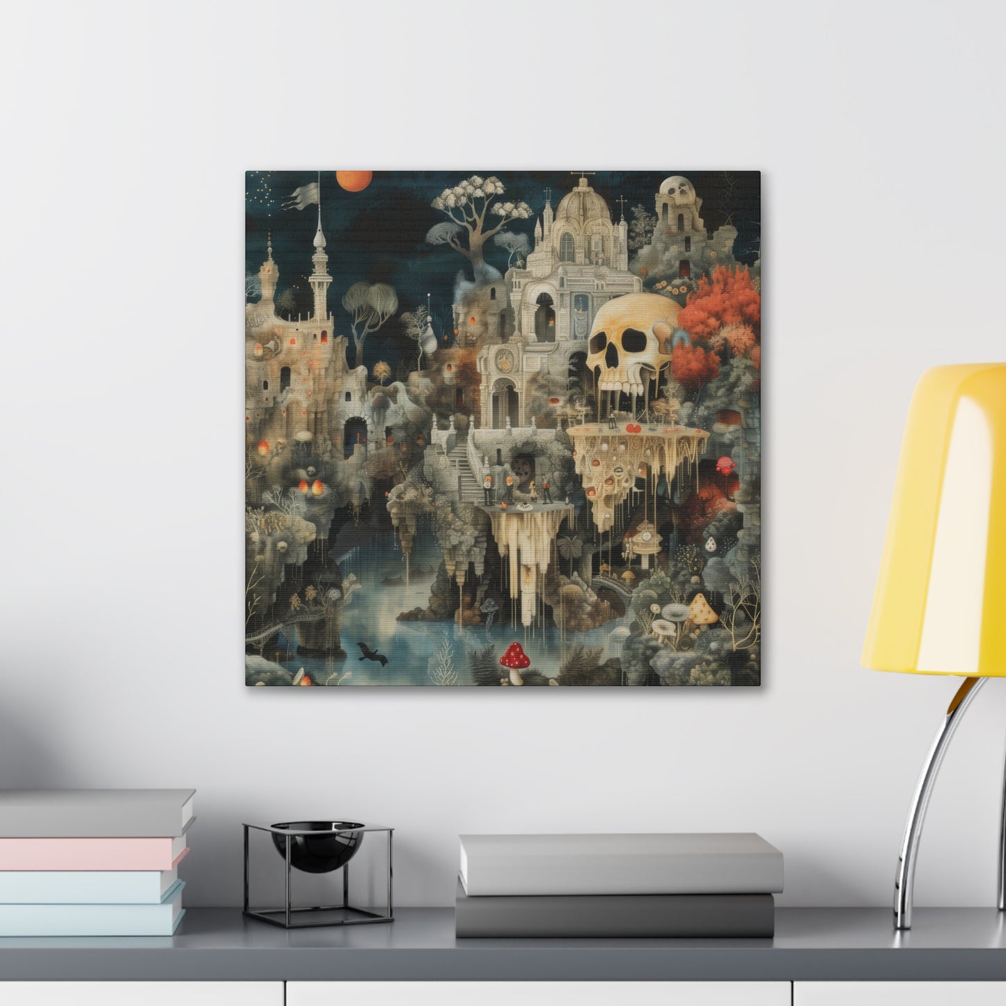 Skull Town - Canvas Stretched, 0.75"