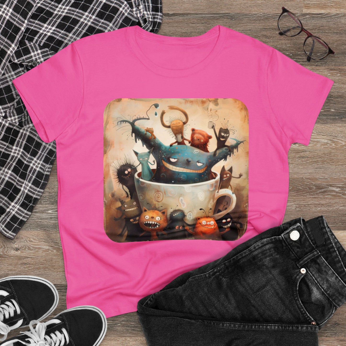 Coffee Critters - Women's Midweight Cotton Tee