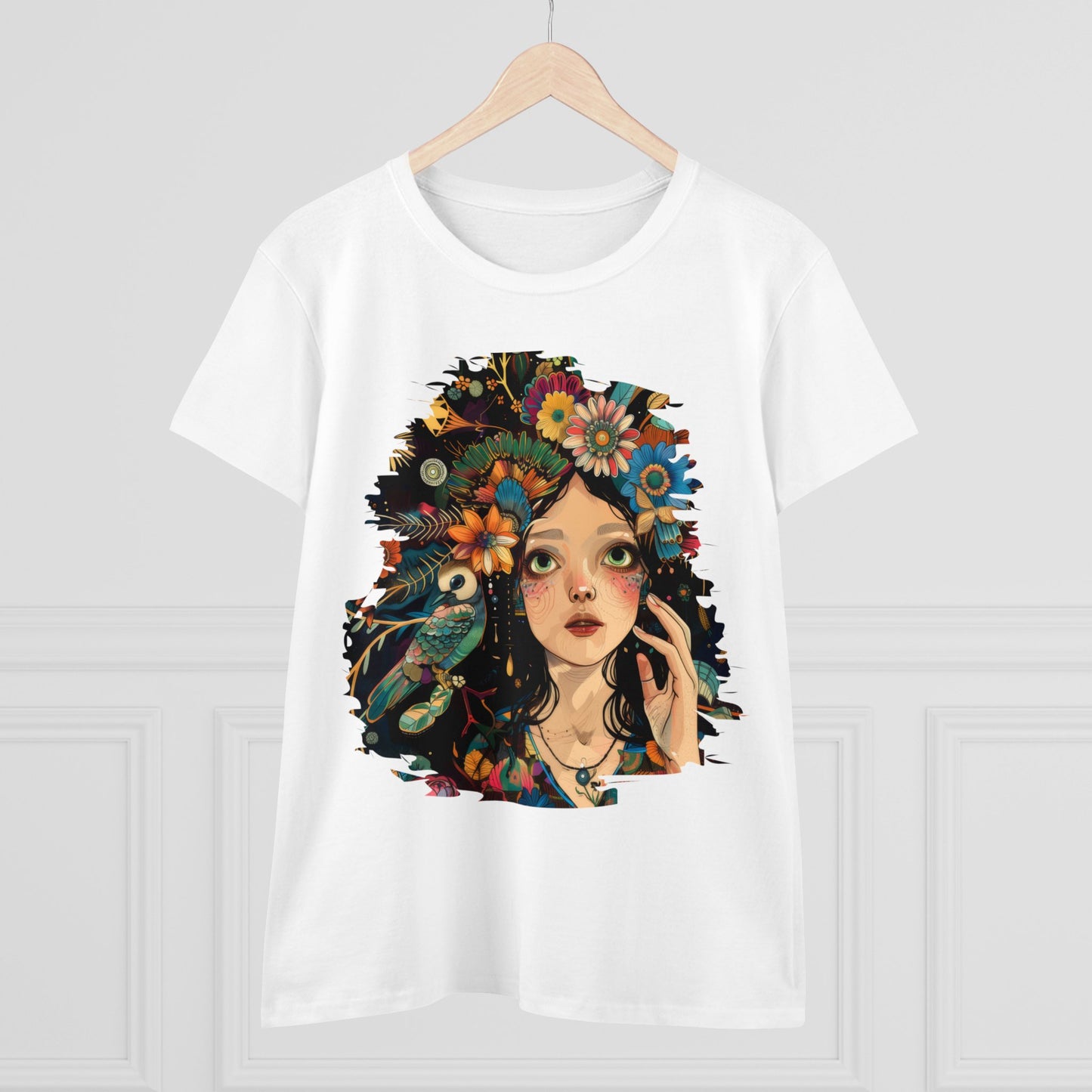 Flower Girl - Women's Midweight Cotton Tee