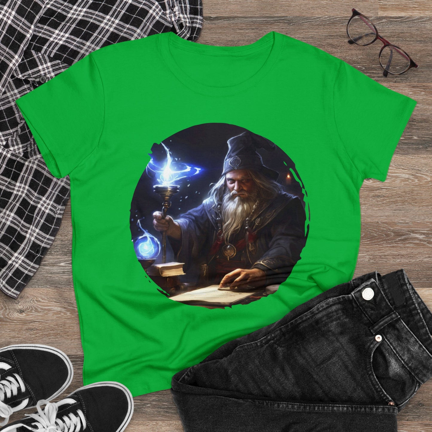 The Mage - Fantasy - Women's Midweight Cotton Tee