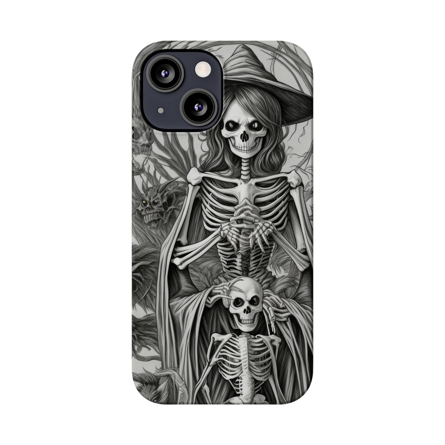 Skeleton Witch - Phone Case