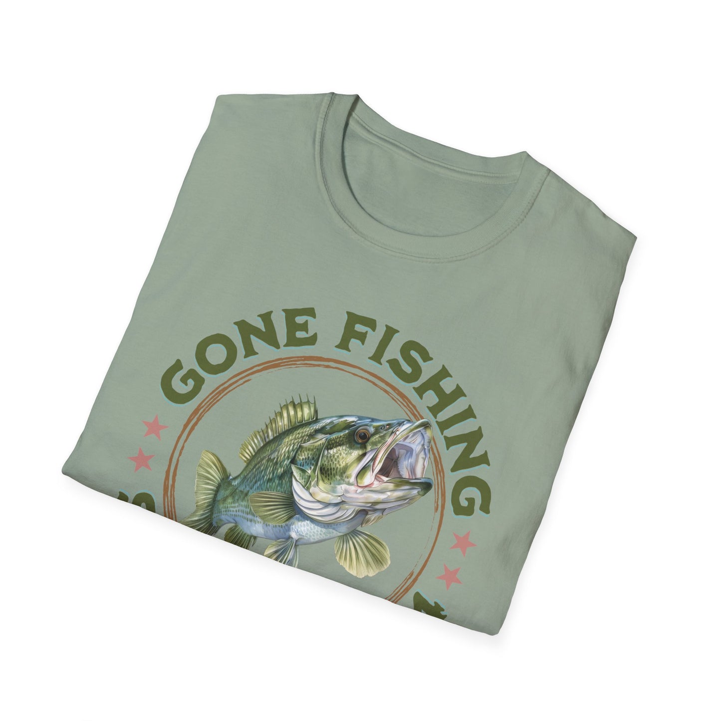 Gone Fishing - Unisex Softstyle T-Shirt