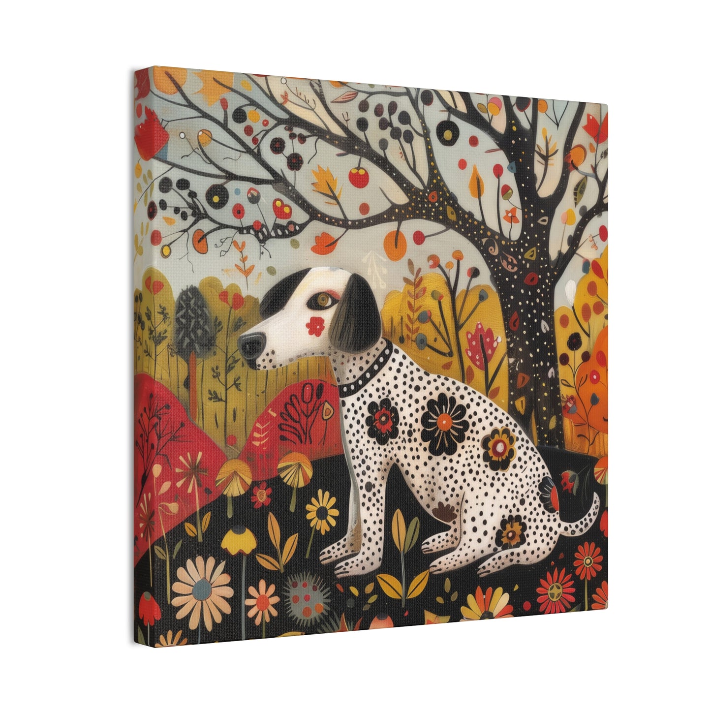 Autumn Dog - Canvas Stretched, 0.75"