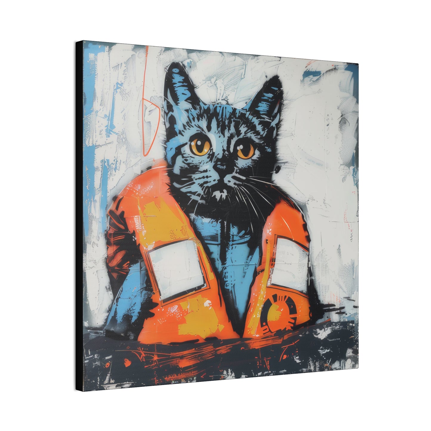 Rescue Cat - Canvas Stretched, 0.75"