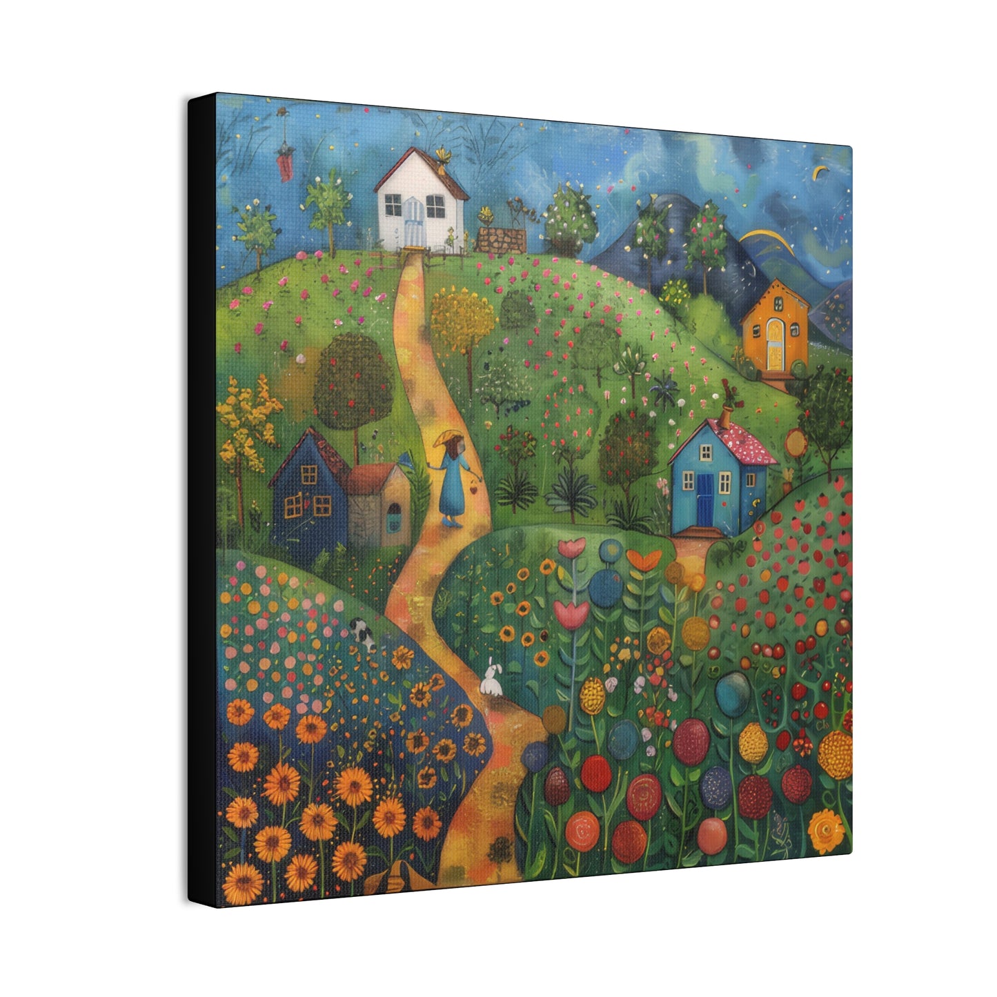 Cottage Gardens - Canvas Stretched, 0.75"