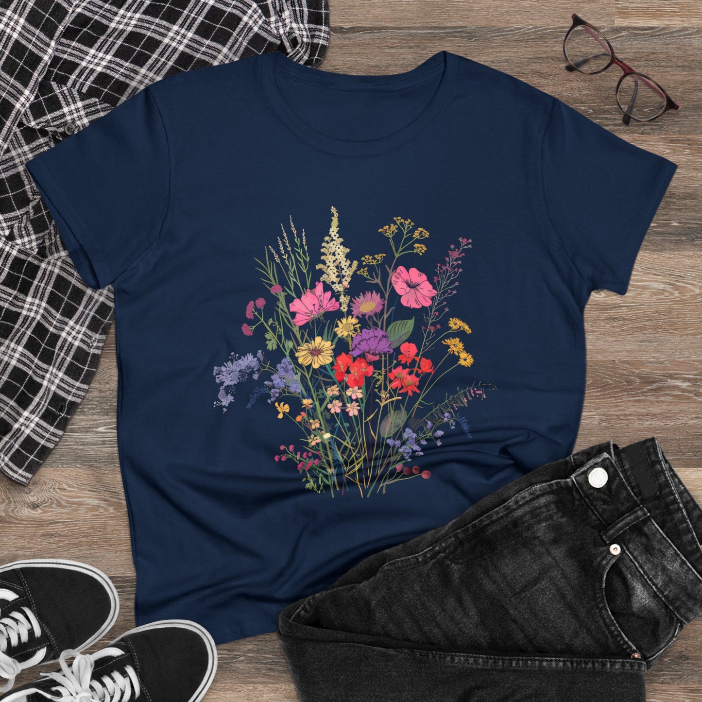 Wildflowers - Women's Midweight Cotton Tee