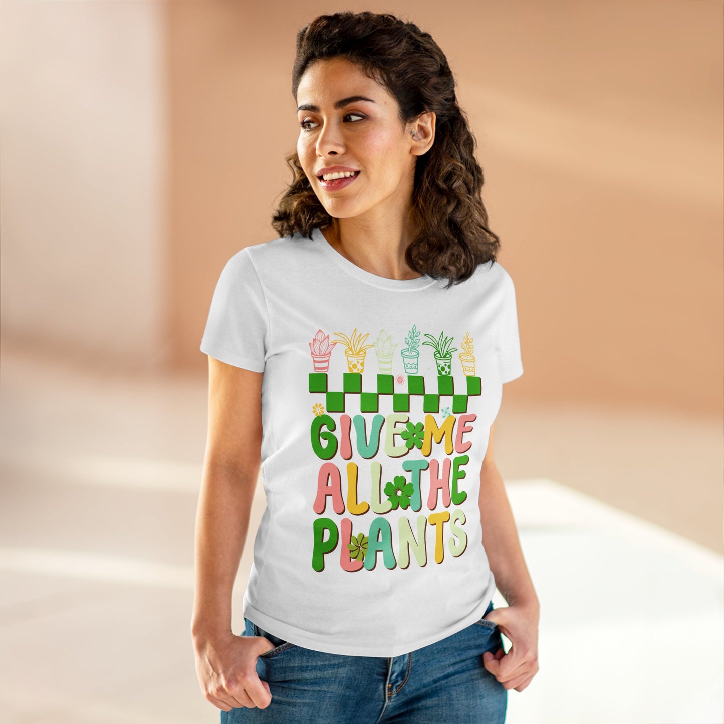 Give Me All the Plants - Gardening - Women's Midweight Cotton Tee