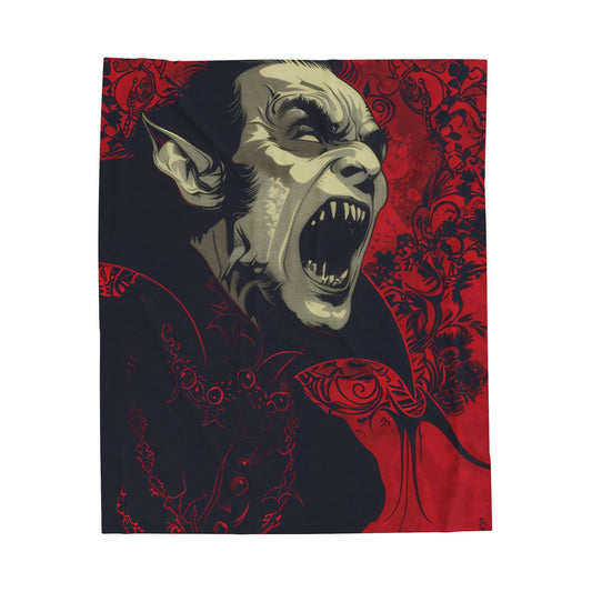 Vampire - Velveteen Plush Blanket