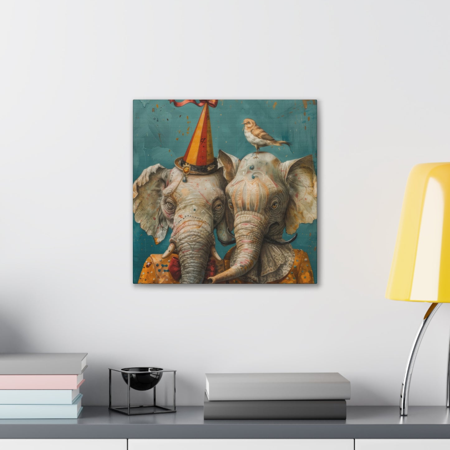 Elephants - Canvas Stretched, 0.75"