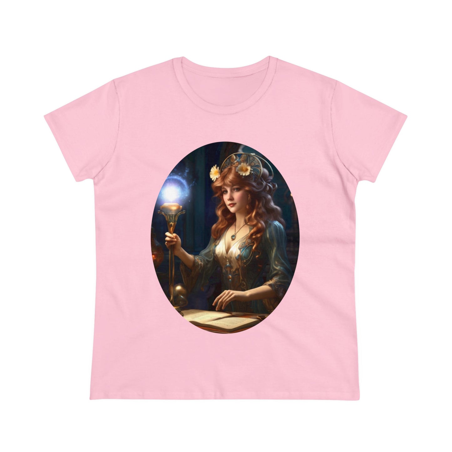 The Sorceress - Fantasy - Women's Midweight Cotton Tee