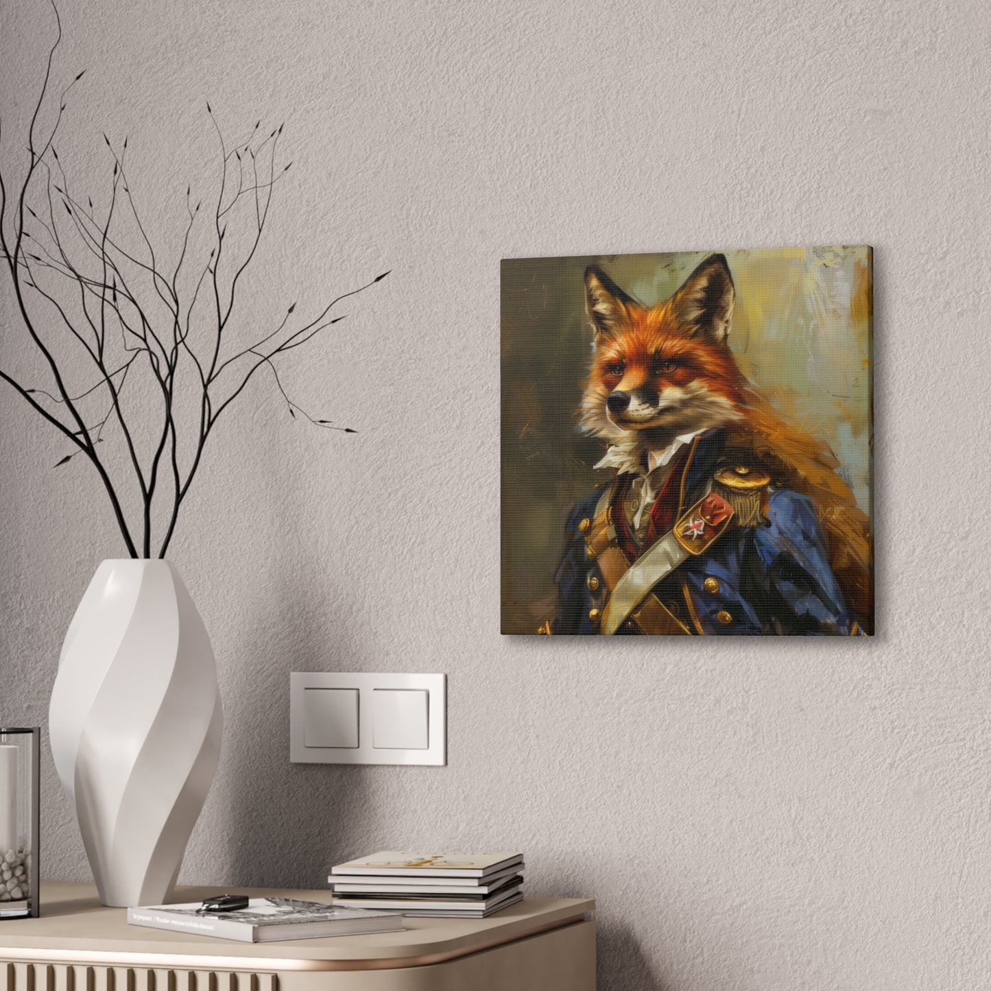 Major Fox - Canvas Stretched, 0.75"