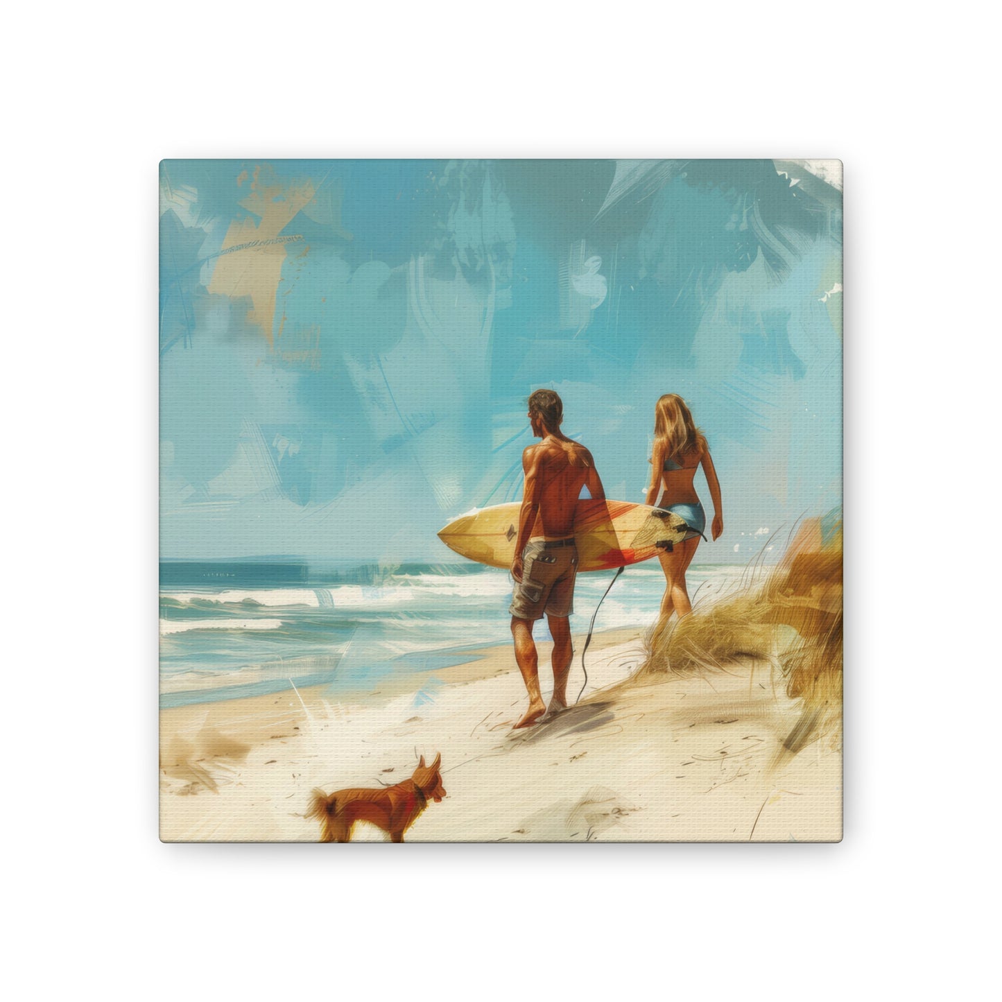 Beach and Surf  - Canvas Stretched, 0.75"