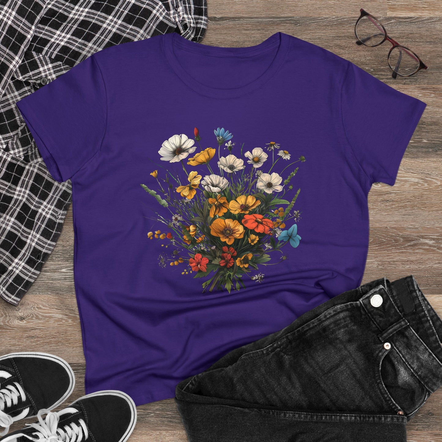 Wildflowers - Women's Midweight Cotton Tee