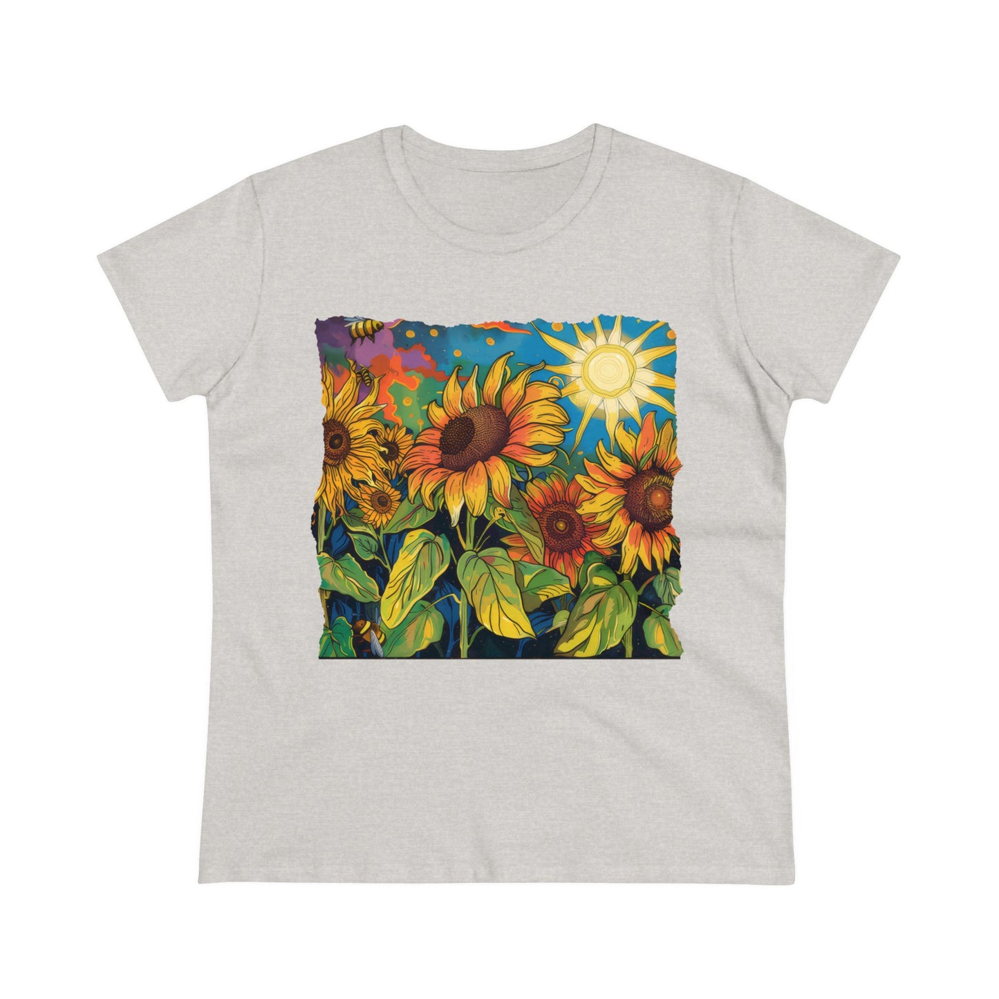 Sunflowers - Women's Midweight Cotton Tee