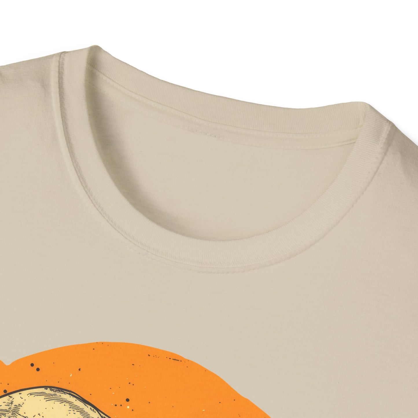 Skulls on Orange - Unisex Softstyle T-Shirt