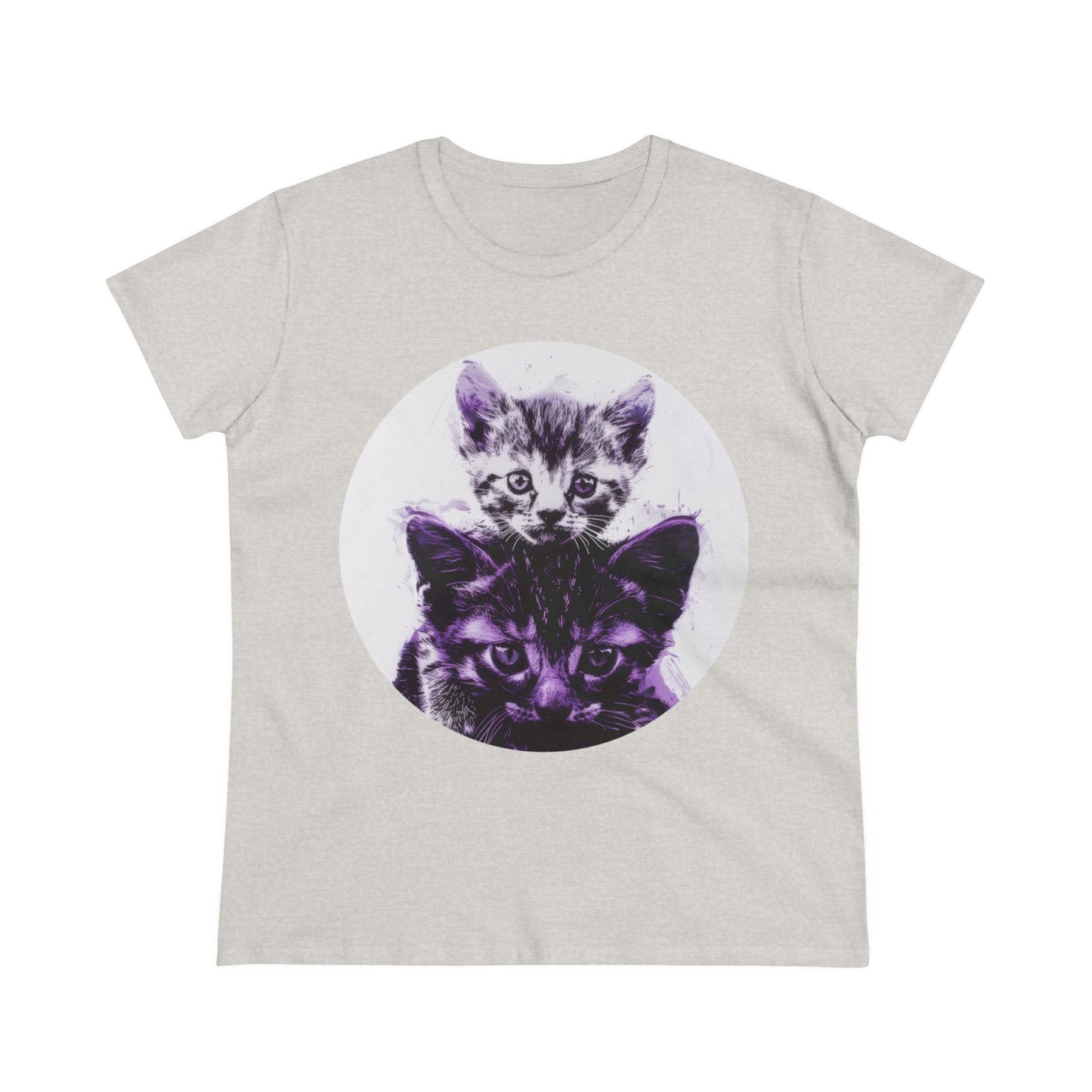 Stacked Cats - Women's Midweight Cotton Tee