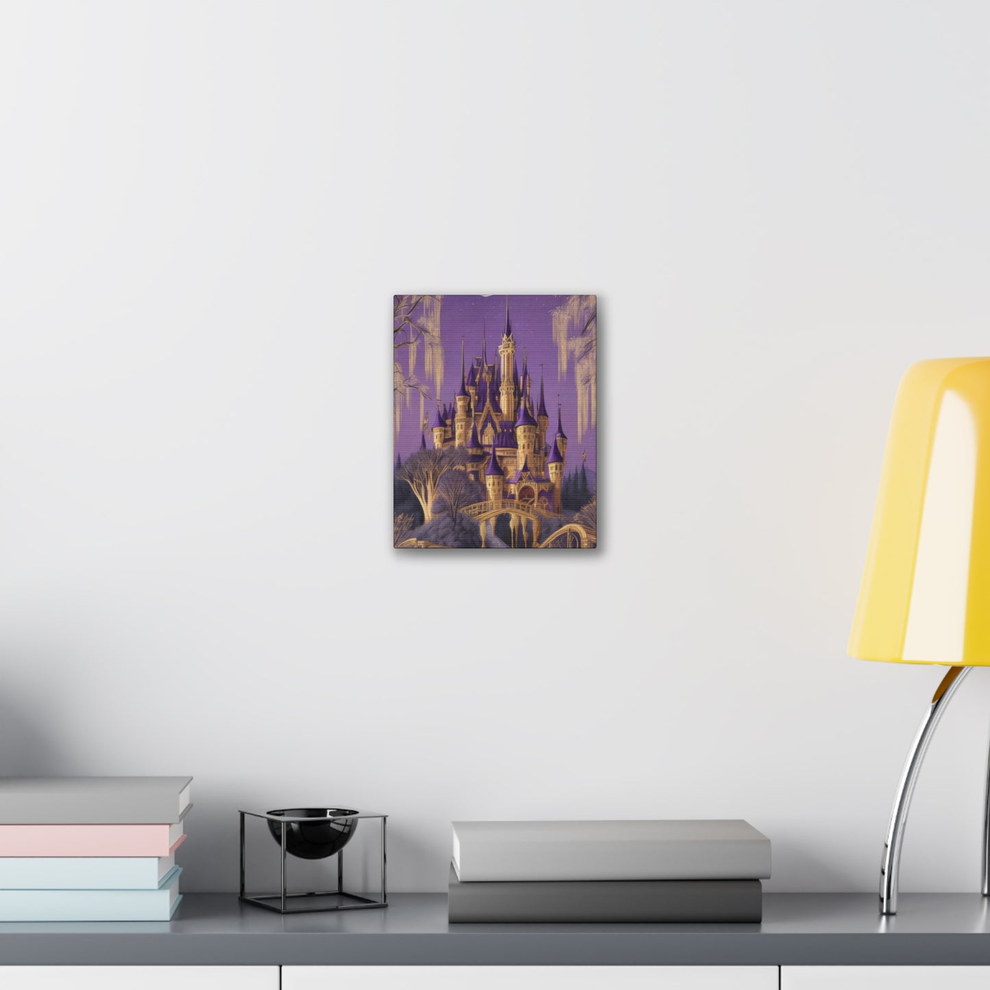 Purple Castle - Canvas Stretched, 0.75"