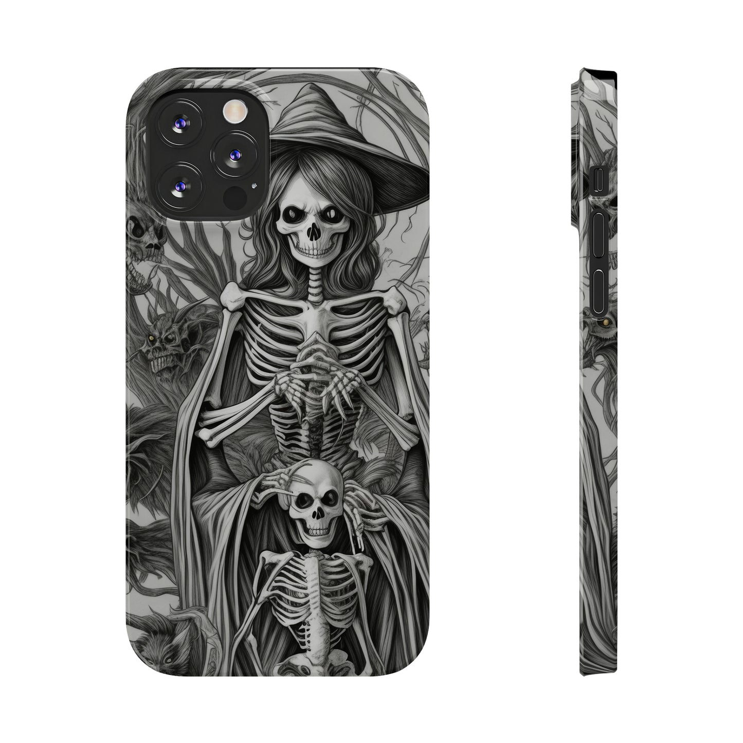 Skeleton Witch - Phone Case