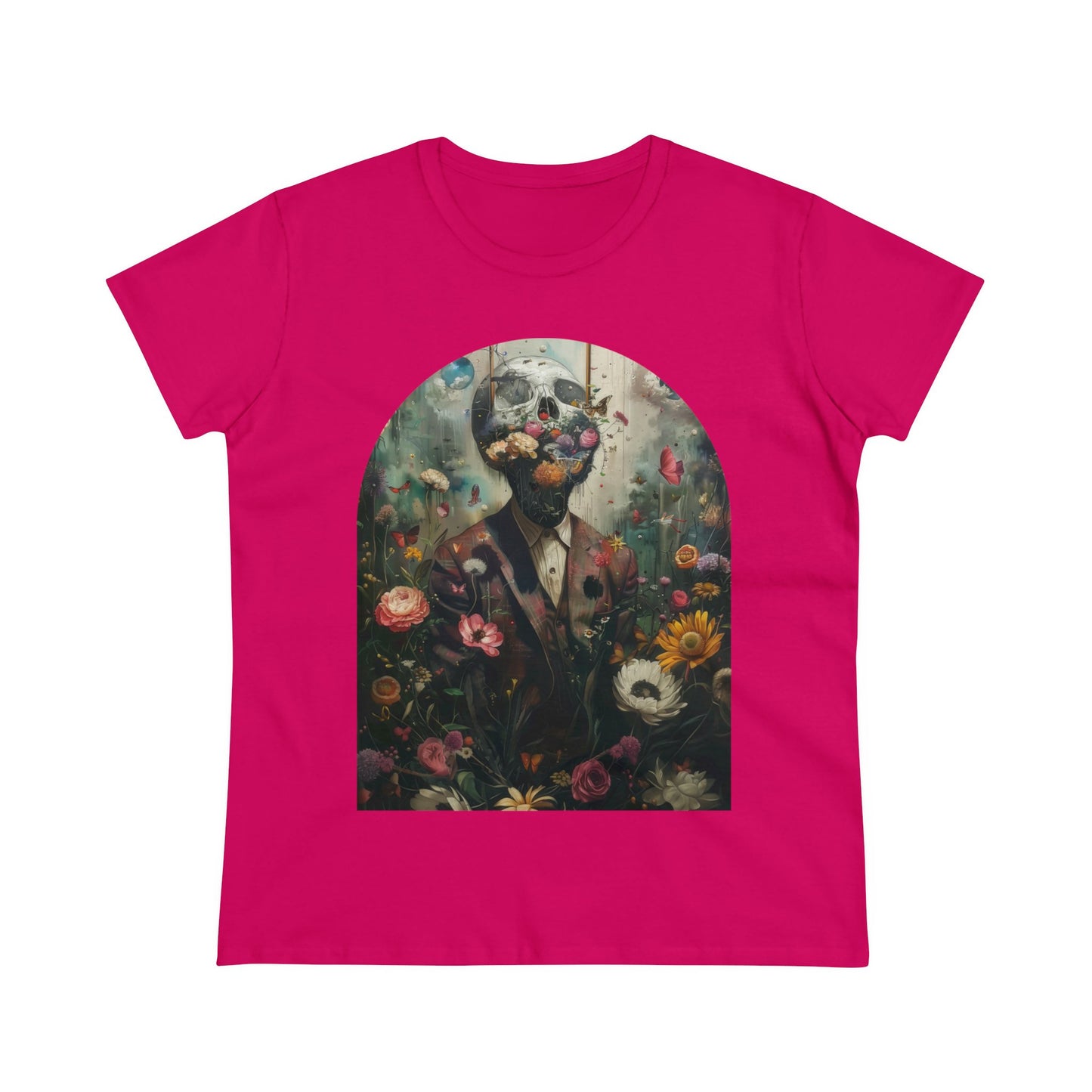 Flowers on My Mind - Women's Midweight Cotton Tee