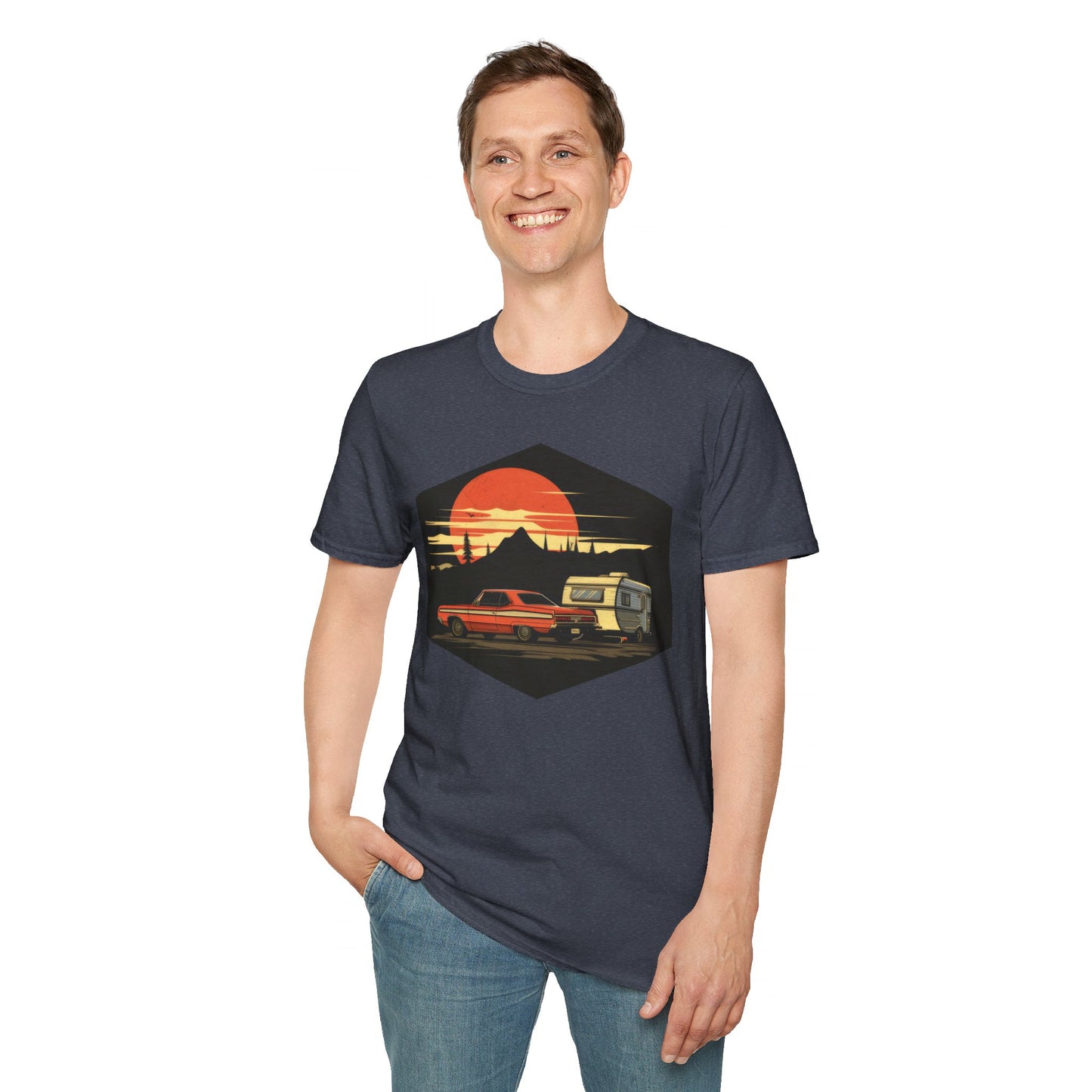 Camping! - Unisex Softstyle T-Shirt