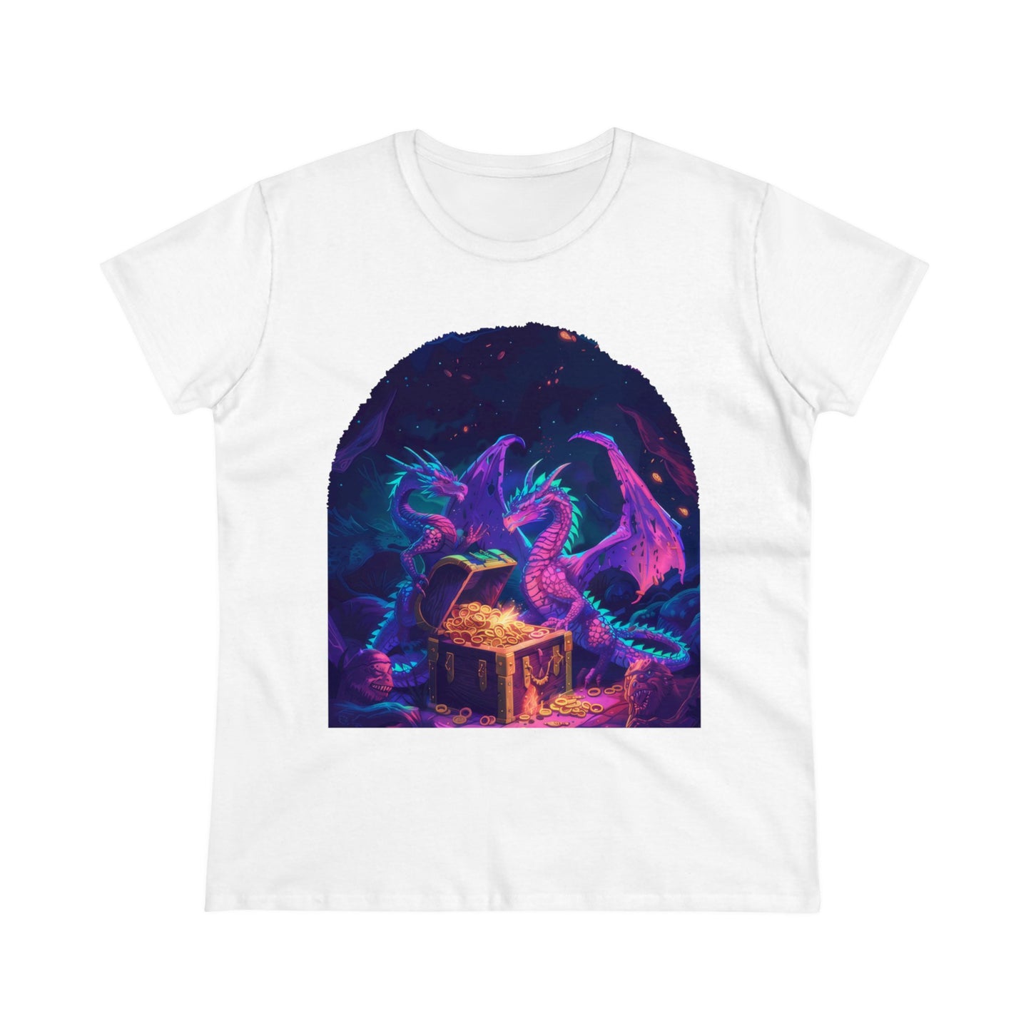 Dragons and Loot - Fantasy - Women's Midweight Cotton Tee