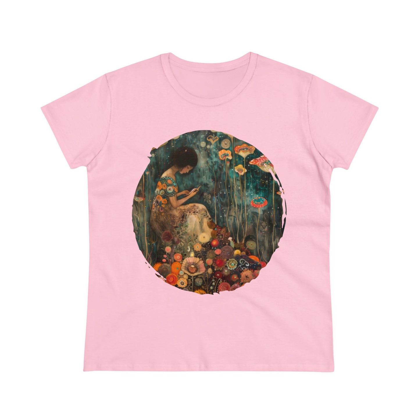 Mushroom Girl - Women's Midweight Cotton Tee