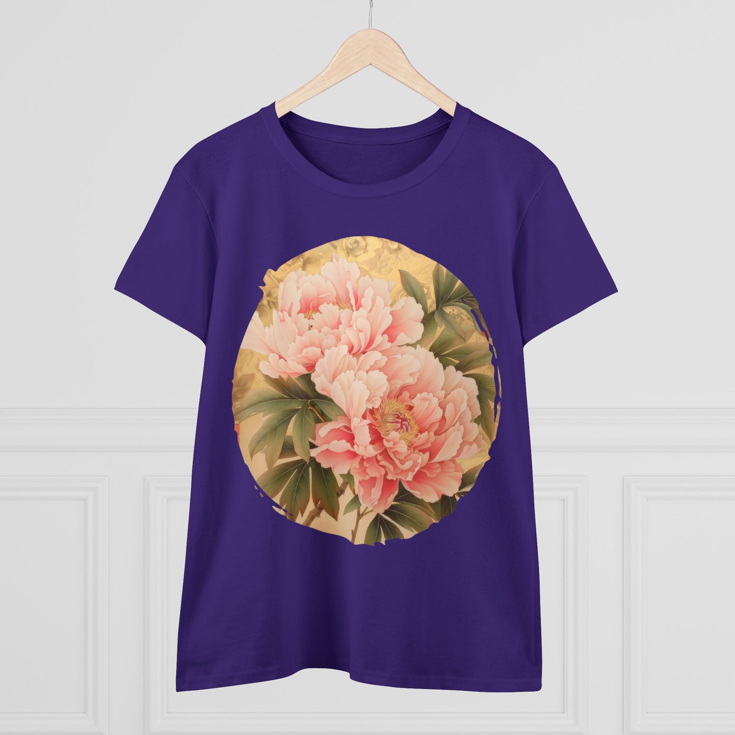 Peony - Flower - Women's Midweight Cotton Tee