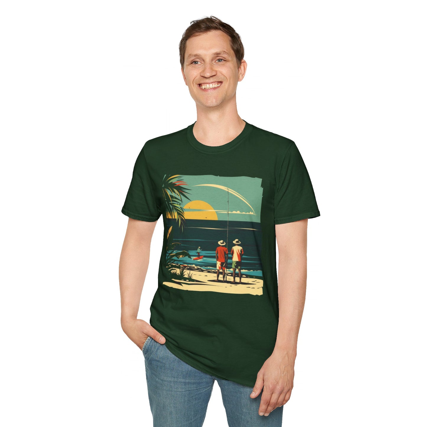 Surf Casting - Unisex Softstyle T-Shirt