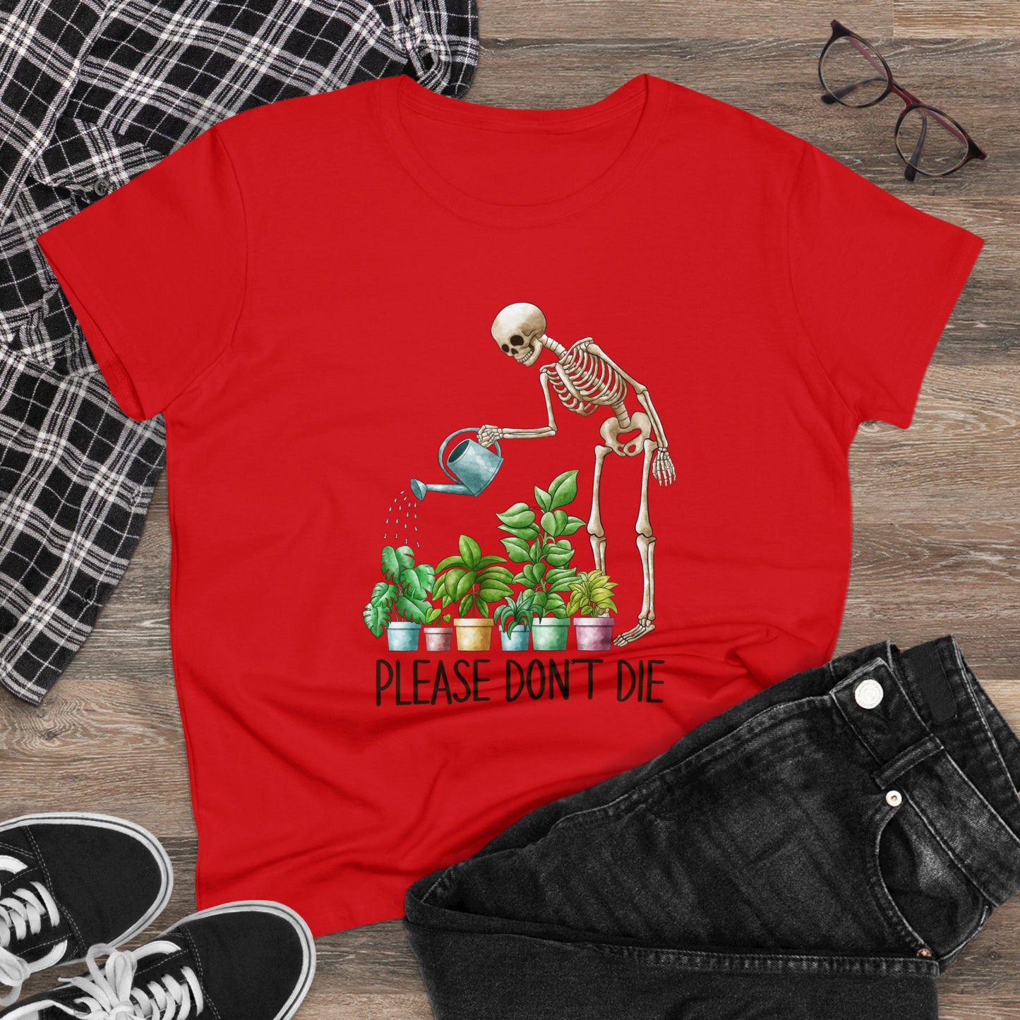 Please Don't Die - Gardening - Women's Midweight Cotton Tee