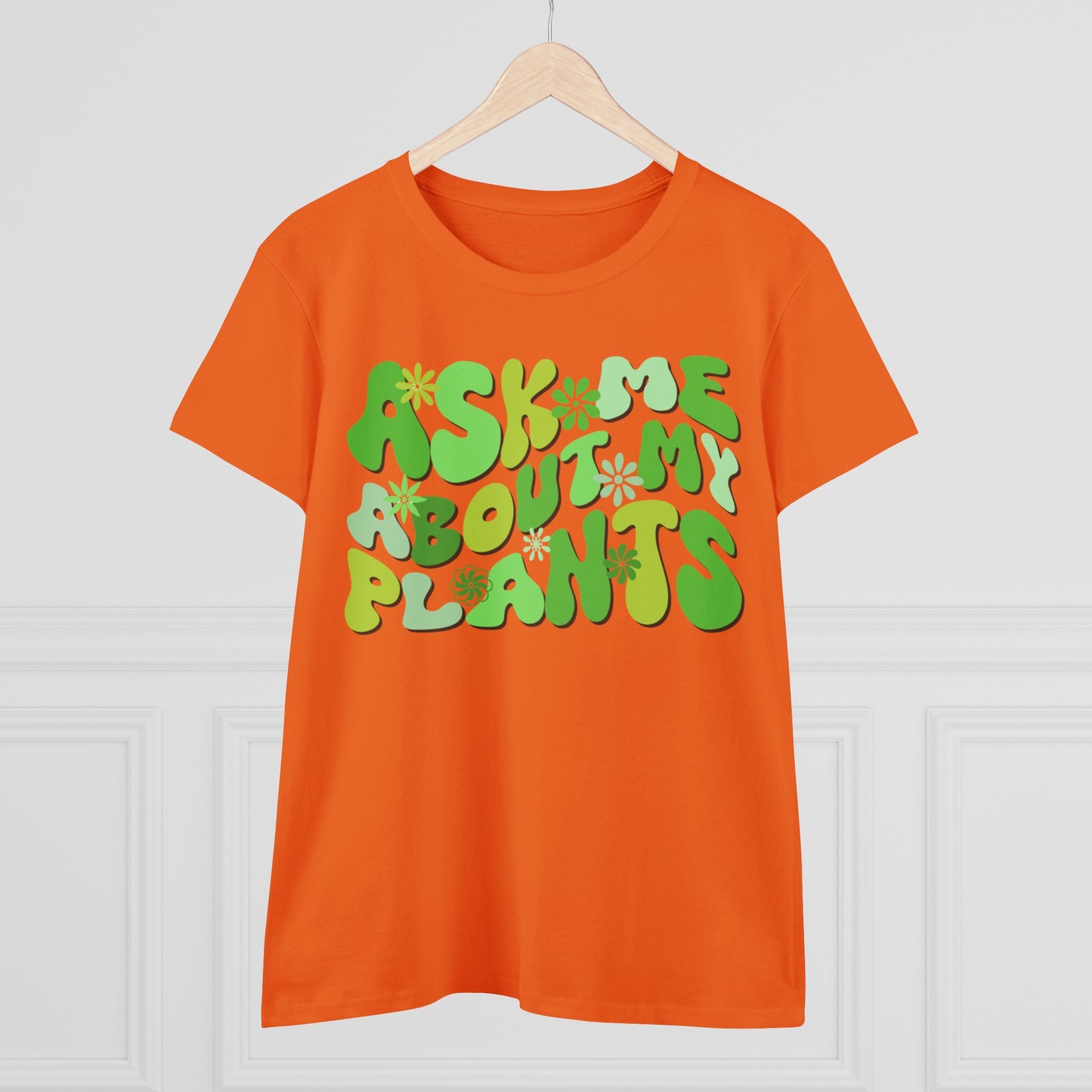 Ask Me About My Plants - Gardening - Women's Midweight Cotton Tee