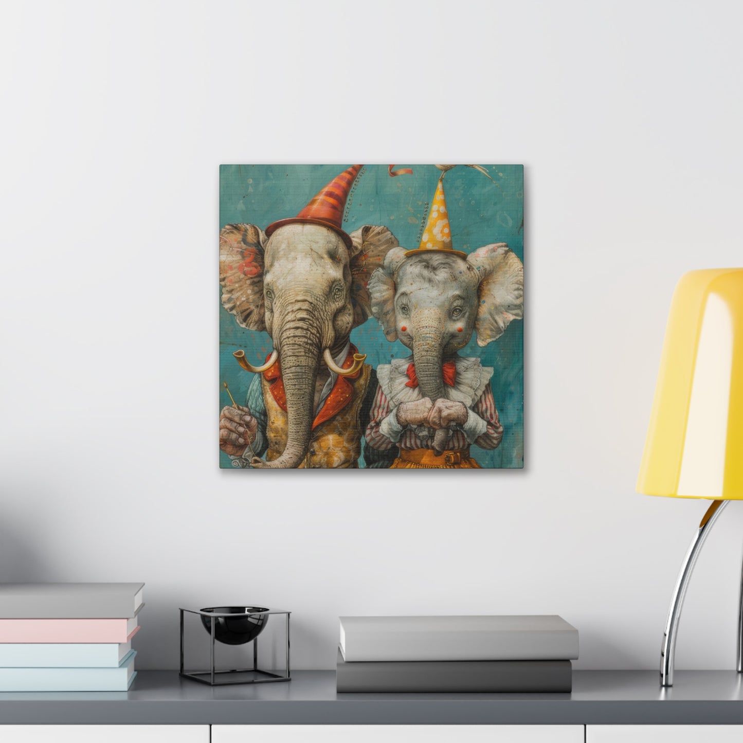 Elephants - Canvas Stretched, 0.75"