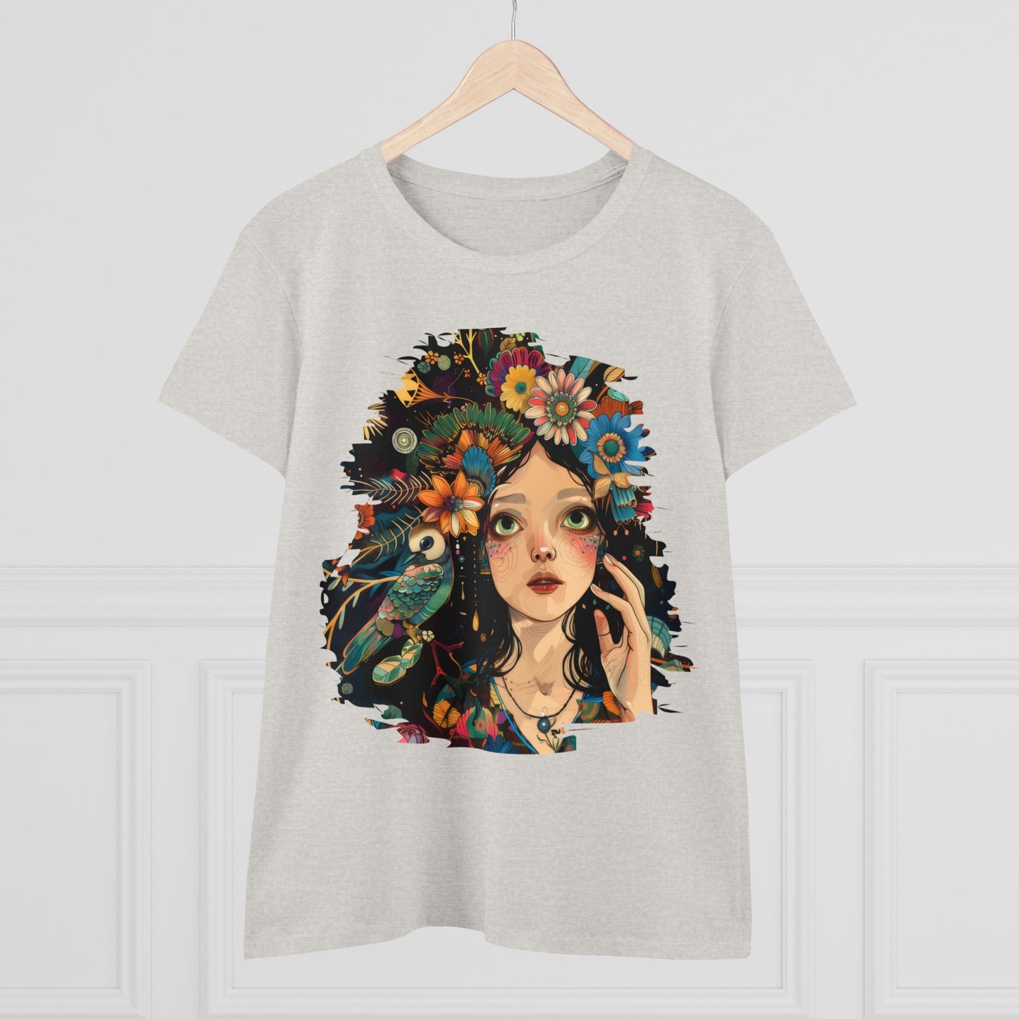 Flower Girl - Women's Midweight Cotton Tee