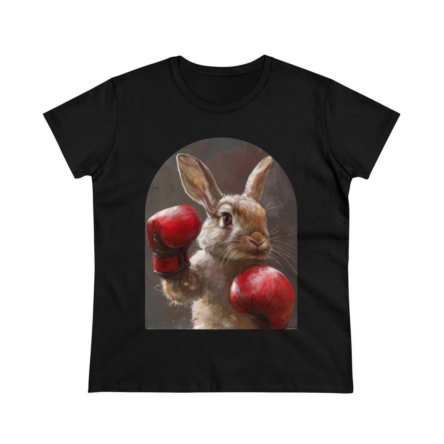 Boxing Rabbit - Women's Midweight Cotton Tee