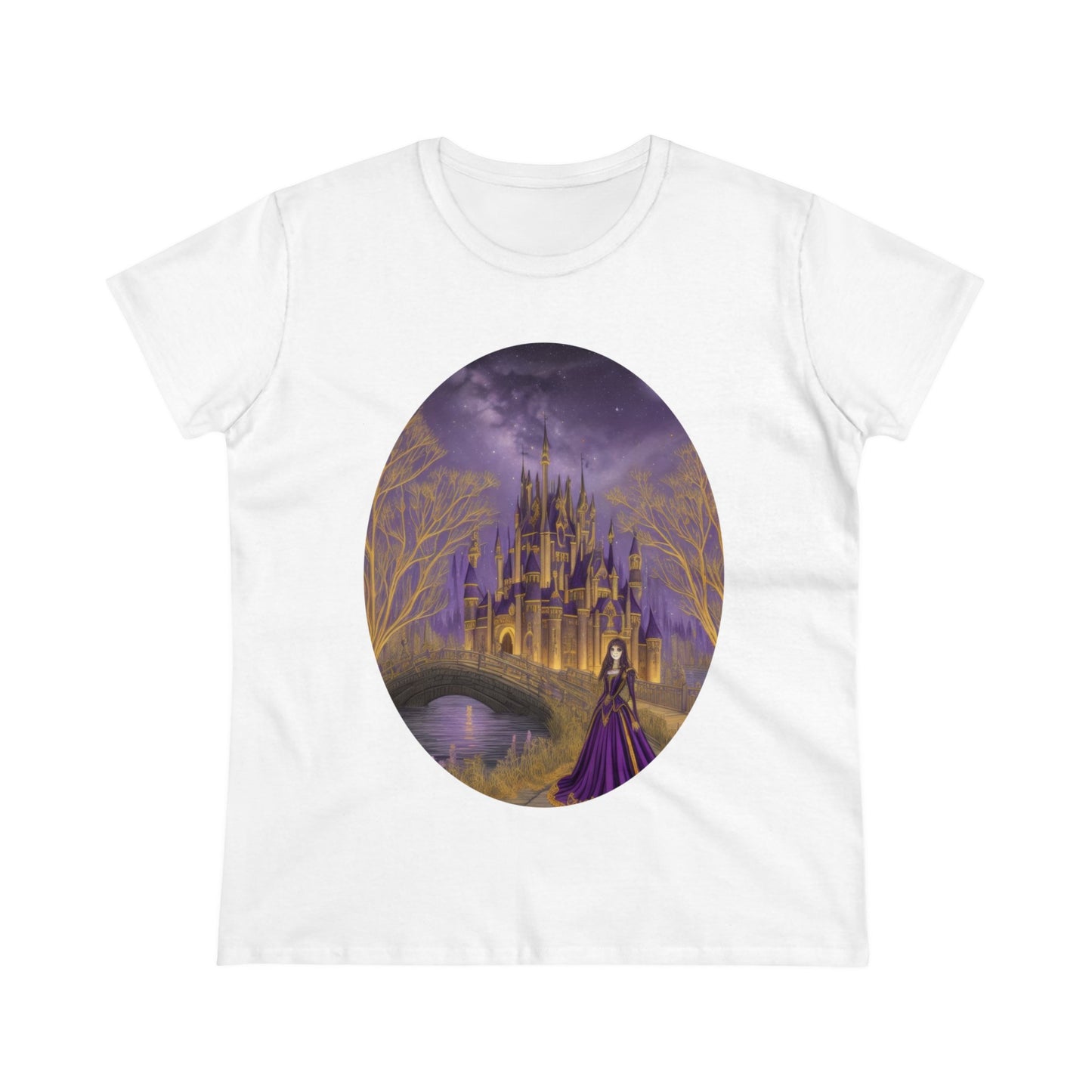 The Purple Castle - Fantasy - Women's Midweight Cotton Tee