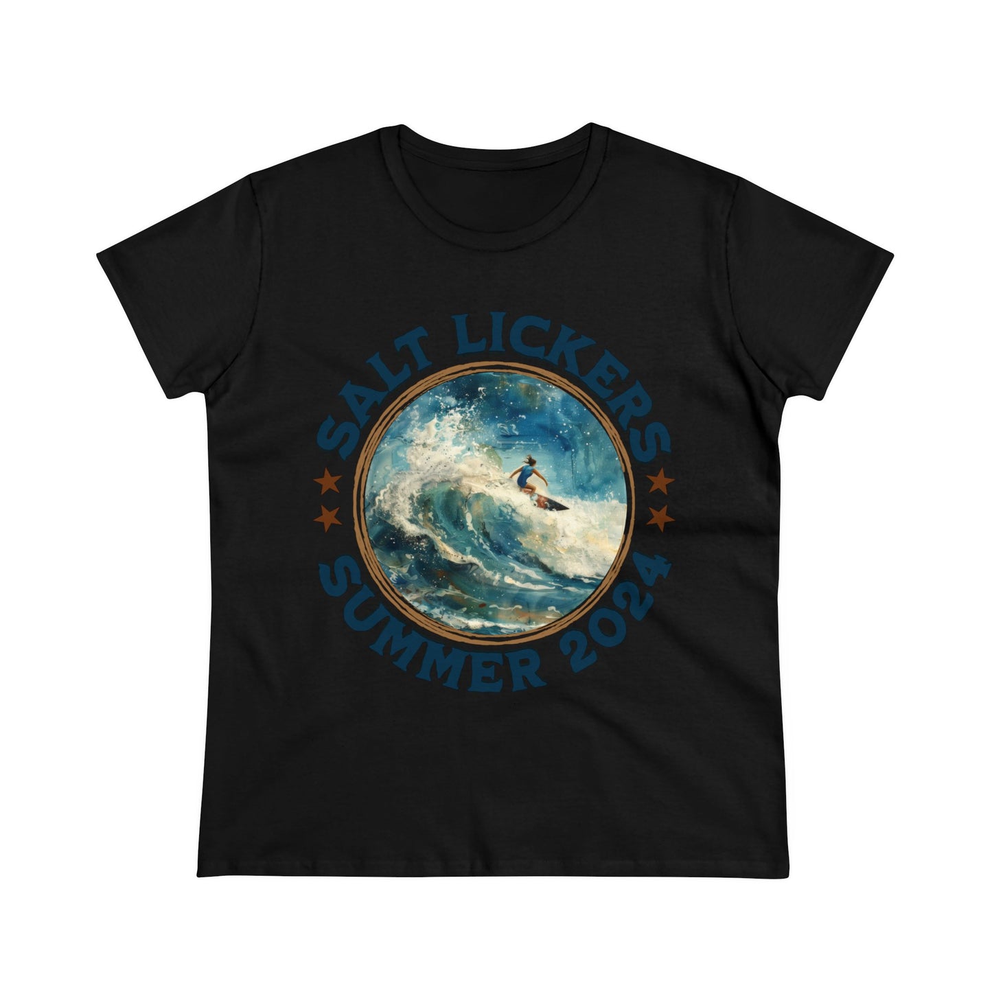 Surfing - Women's Midweight Cotton Tee