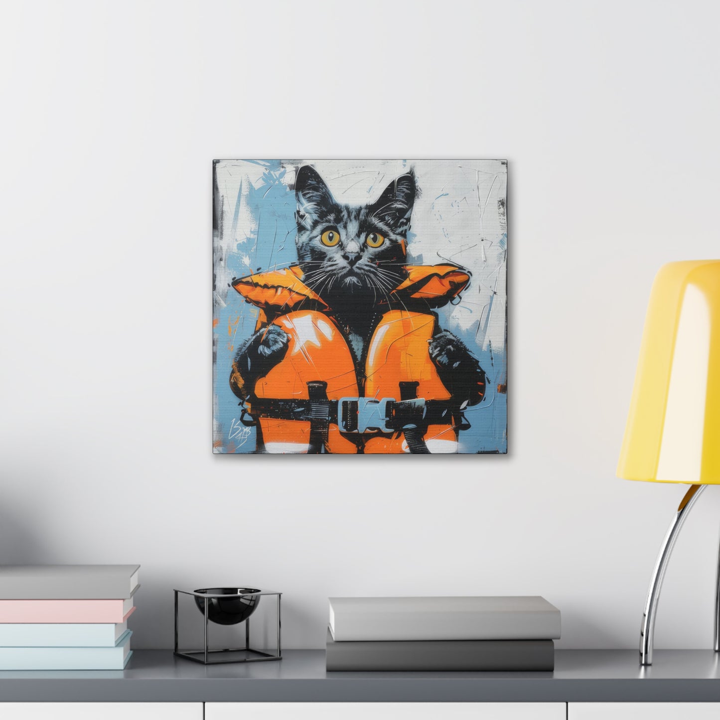 Rescue Cat - Canvas Stretched, 0.75"