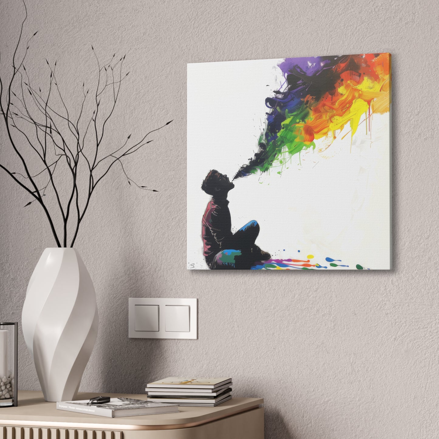 Rainbow Breath - Canvas Stretched, 0.75"