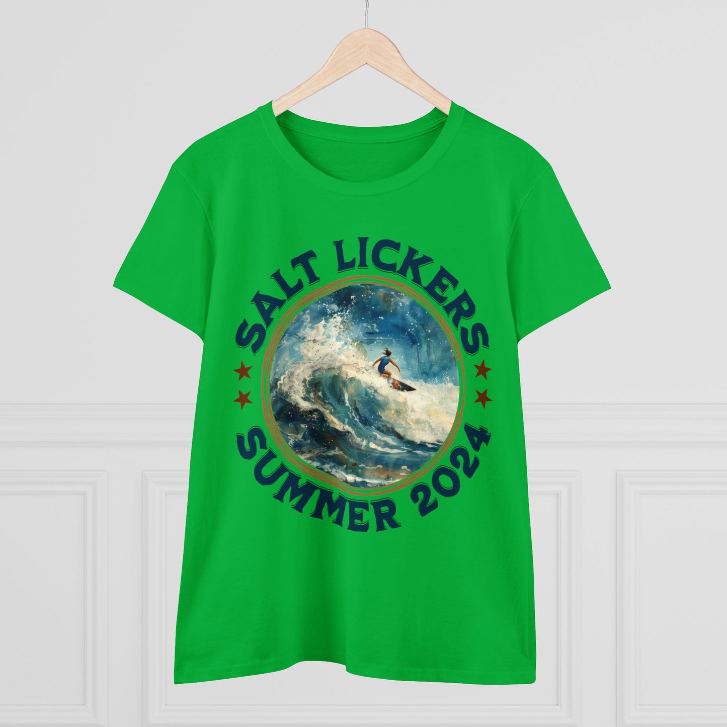 Surfing - Women's Midweight Cotton Tee