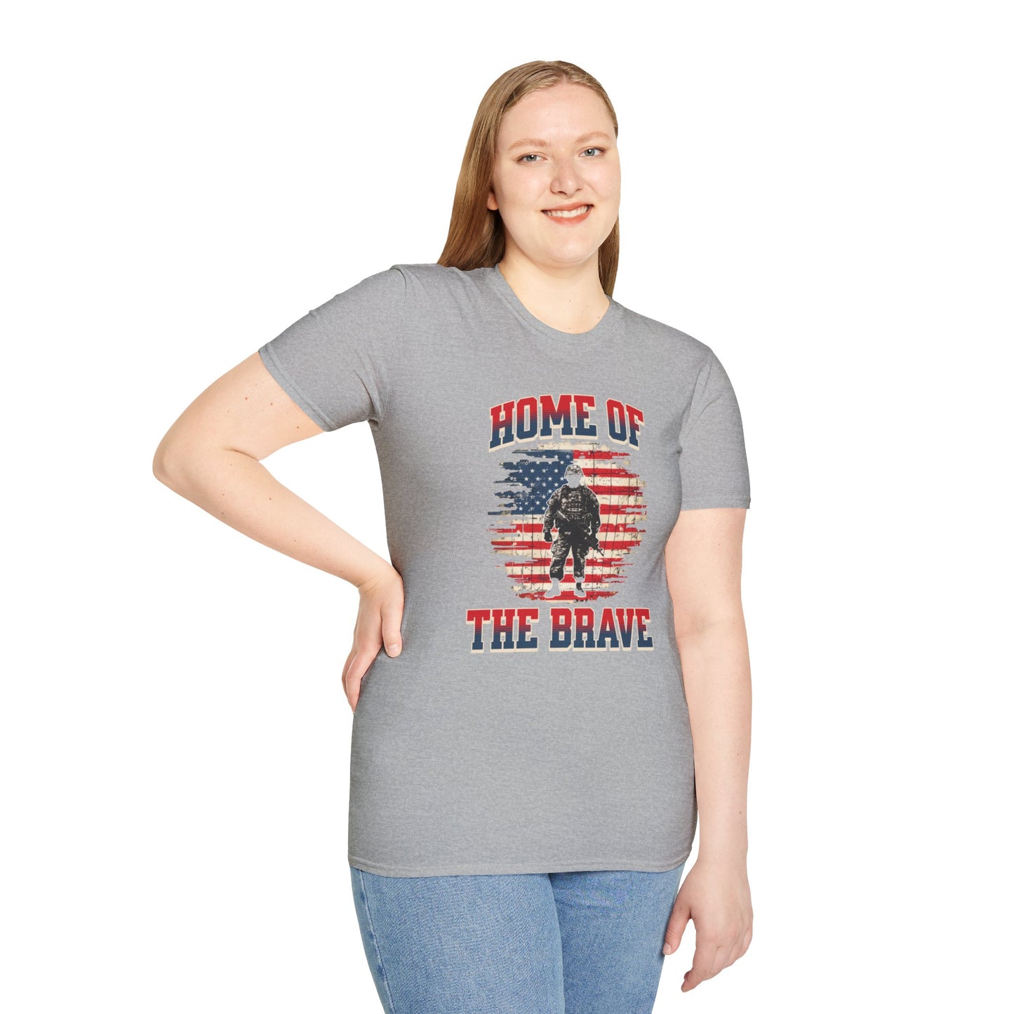 Home of the Brave - Unisex Softstyle T-Shirt