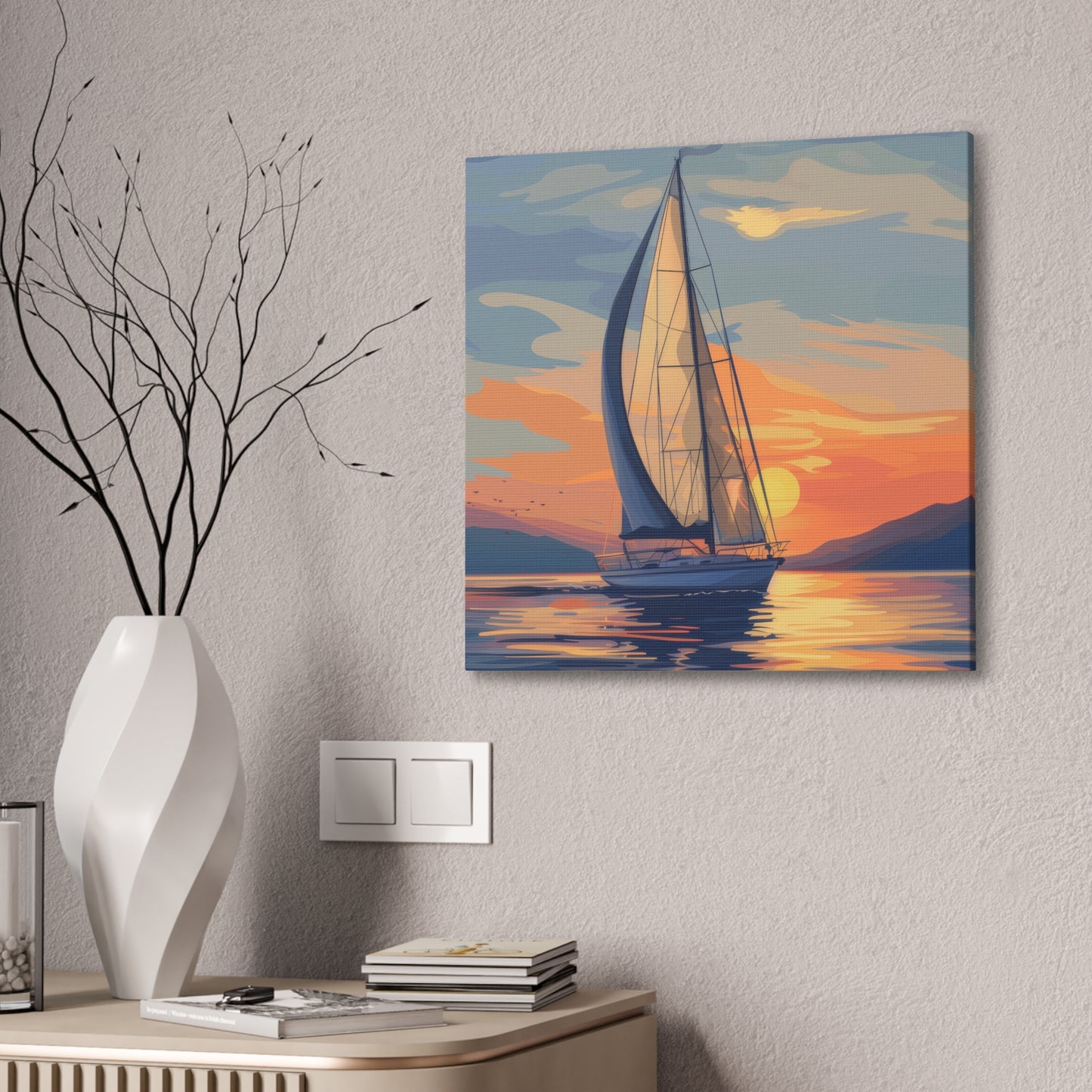 Sailing - Canvas Stretched, 0.75"