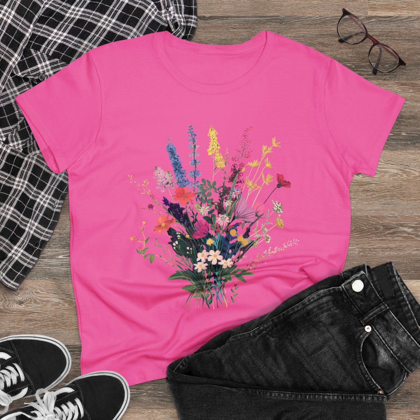 Wildflowers - Women's Midweight Cotton Tee