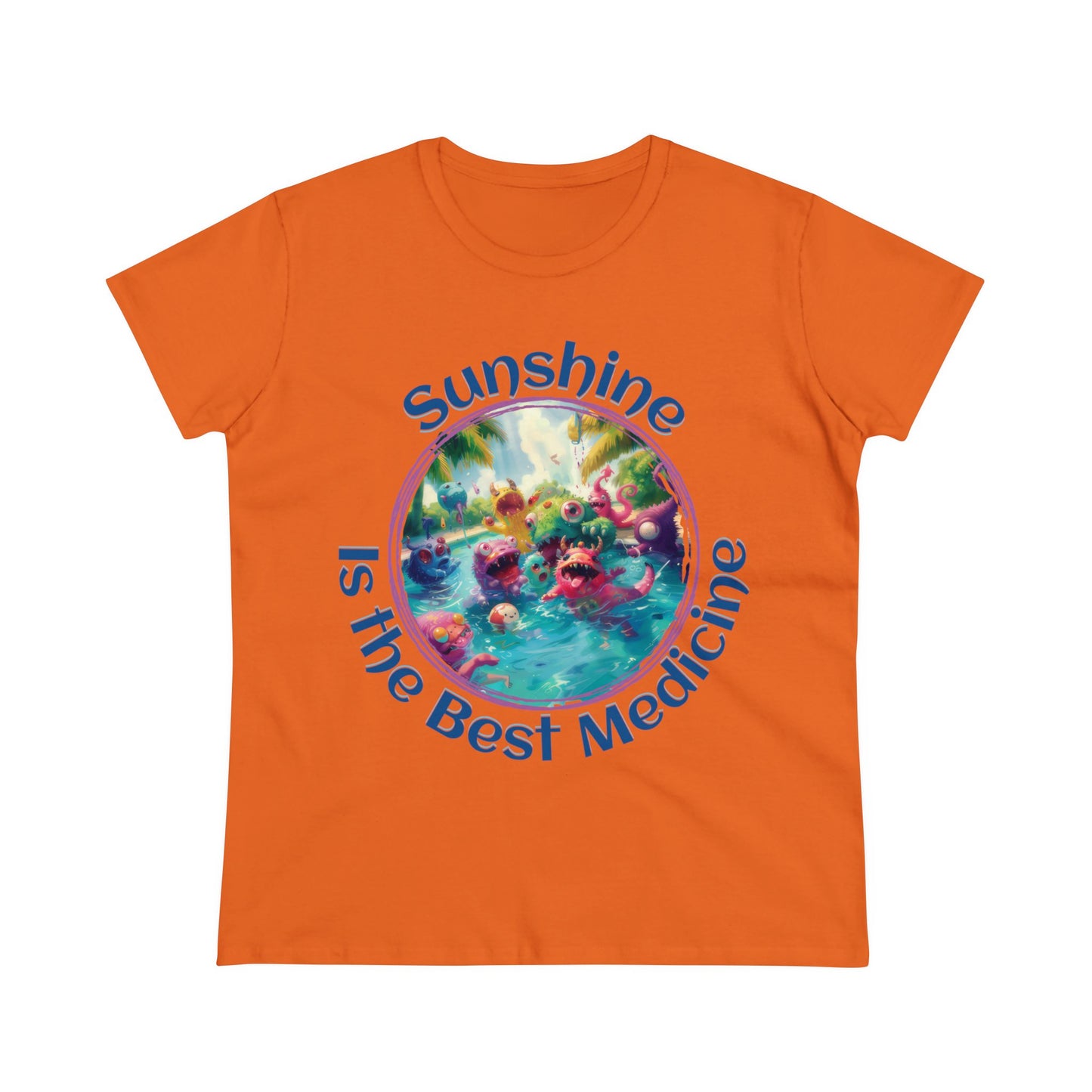 Sunshine is the Best Medicine - Women's Midweight Cotton Tee