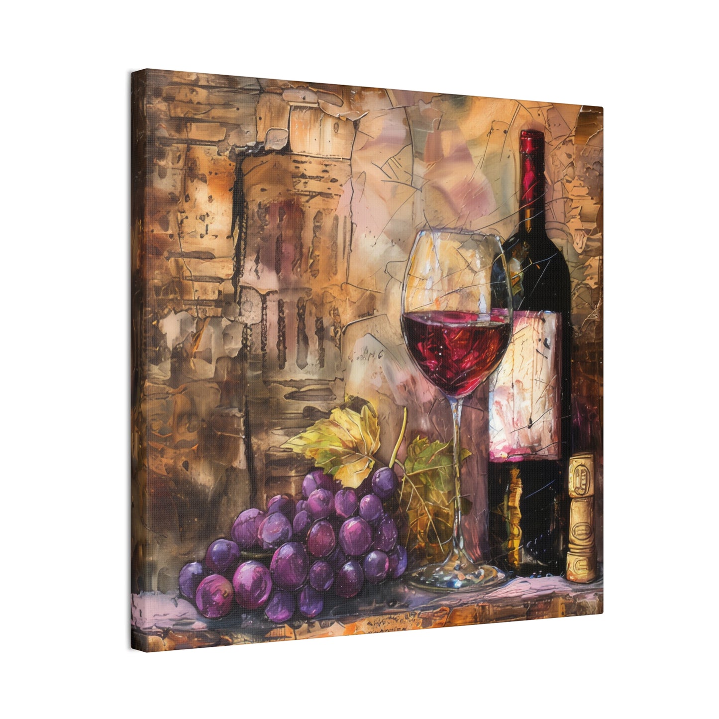 Wine - Canvas Stretched, 0.75"