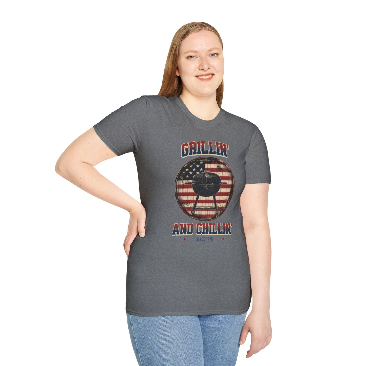 Grillin and Chillin - Unisex Softstyle T-Shirt