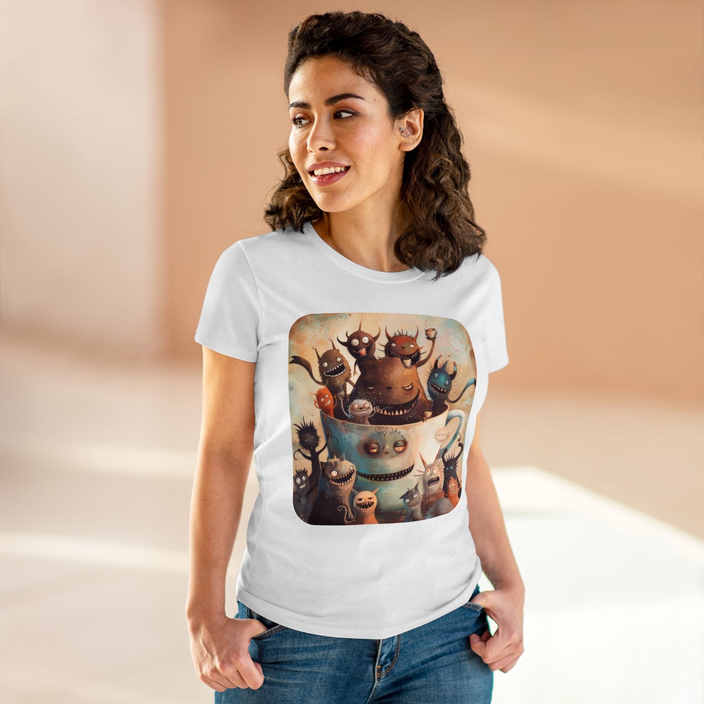 Coffee Critters - Women's Midweight Cotton Tee